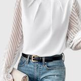 Helga Ναυτική Μπλούζα με Μακριά Μανίκια