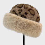 Mauie | Καπέλο από Ψεύτικη Γούνα με Λεοπάρ Πατίνα