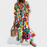 Lila — Ελκυστικό Μάξι Φόρεμα που Καλύπτει την Κοιλιά