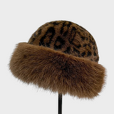 Mauie | Καπέλο από Ψεύτικη Γούνα με Λεοπάρ Πατίνα