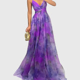 Λαμπρινή - Μακρύ Φλοράλ Φόρεμα για Μια Αβίαστη Κομψότητα