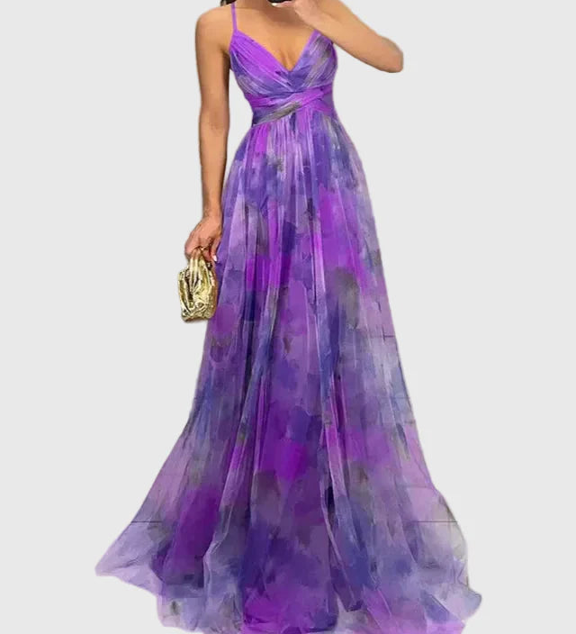 Λαμπρινή - Μακρύ Φλοράλ Φόρεμα για Μια Αβίαστη Κομψότητα