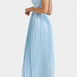 Φόρεμα Seraphina Πλισέ Στράπλες με Μπουστάκι