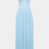 Φόρεμα Seraphina Πλισέ Στράπλες με Μπουστάκι