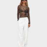 Sharpey | Διαφανές Τοπ με Λεοπάρ Σχέδιο