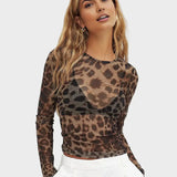 Sharpey | Διαφανές Τοπ με Λεοπάρ Σχέδιο