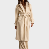 Filippa | Μπεζ Παλτό με Ζώνη