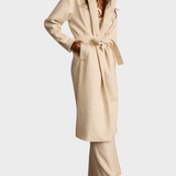 Filippa | Μπεζ Παλτό με Ζώνη