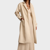 Filippa | Μπεζ Παλτό με Ζώνη