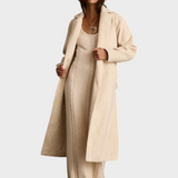 Filippa | Μπεζ Παλτό με Ζώνη