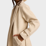 Filippa | Μπεζ Παλτό με Ζώνη