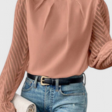 Helga Ναυτική Μπλούζα με Μακριά Μανίκια