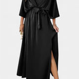 Milly Εlegant φόρεμα με φιόγκο και άνοιγμα