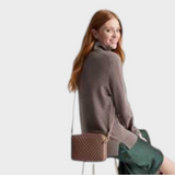 Ayla | Τσάντα Χιαστί από Ιταλική Δερμάτινη Επένδυση