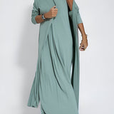 Τυάννα - Μακρύ κομψό φόρεμα με ταιριαστό cardigan