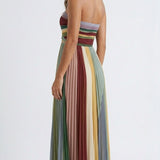 Thirza - Πολύχρωμο πλισέ φόρεμα