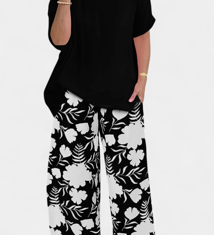 Aivy Φλοράλ Σετ Δύο Τεμαχίων με Χαλαρή Αίσθηση