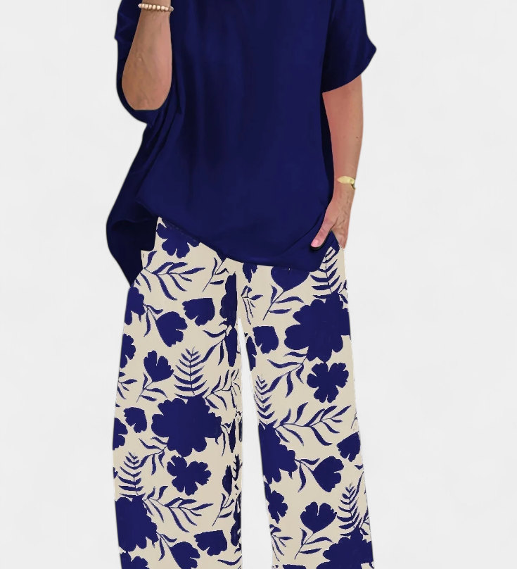 Aivy Φλοράλ Σετ Δύο Τεμαχίων με Χαλαρή Αίσθηση