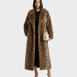 Aurelia Παλτό από Ψεύτικη Γούνα Λεοπάρ