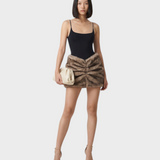 Naya | Μίνι Φούστα με Ψεύτικη Γούνα