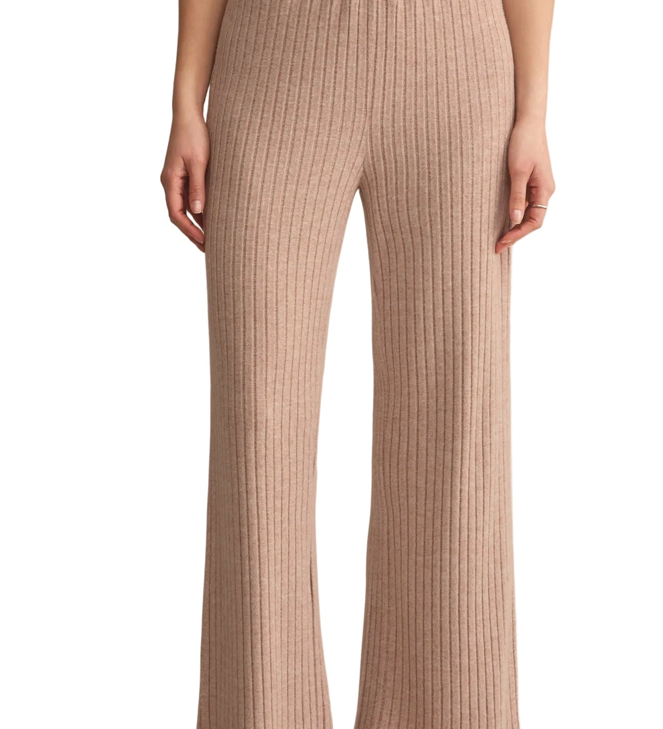 Megan | Παντελόνι Dawn από Μεταξένιο Ριμπ Ύφασμα με Σούρες (Dawn Smocked Silky Rib Pant)