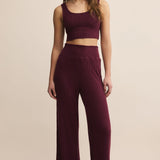 Megan | Παντελόνι Dawn από Μεταξένιο Ριμπ Ύφασμα με Σούρες (Dawn Smocked Silky Rib Pant)