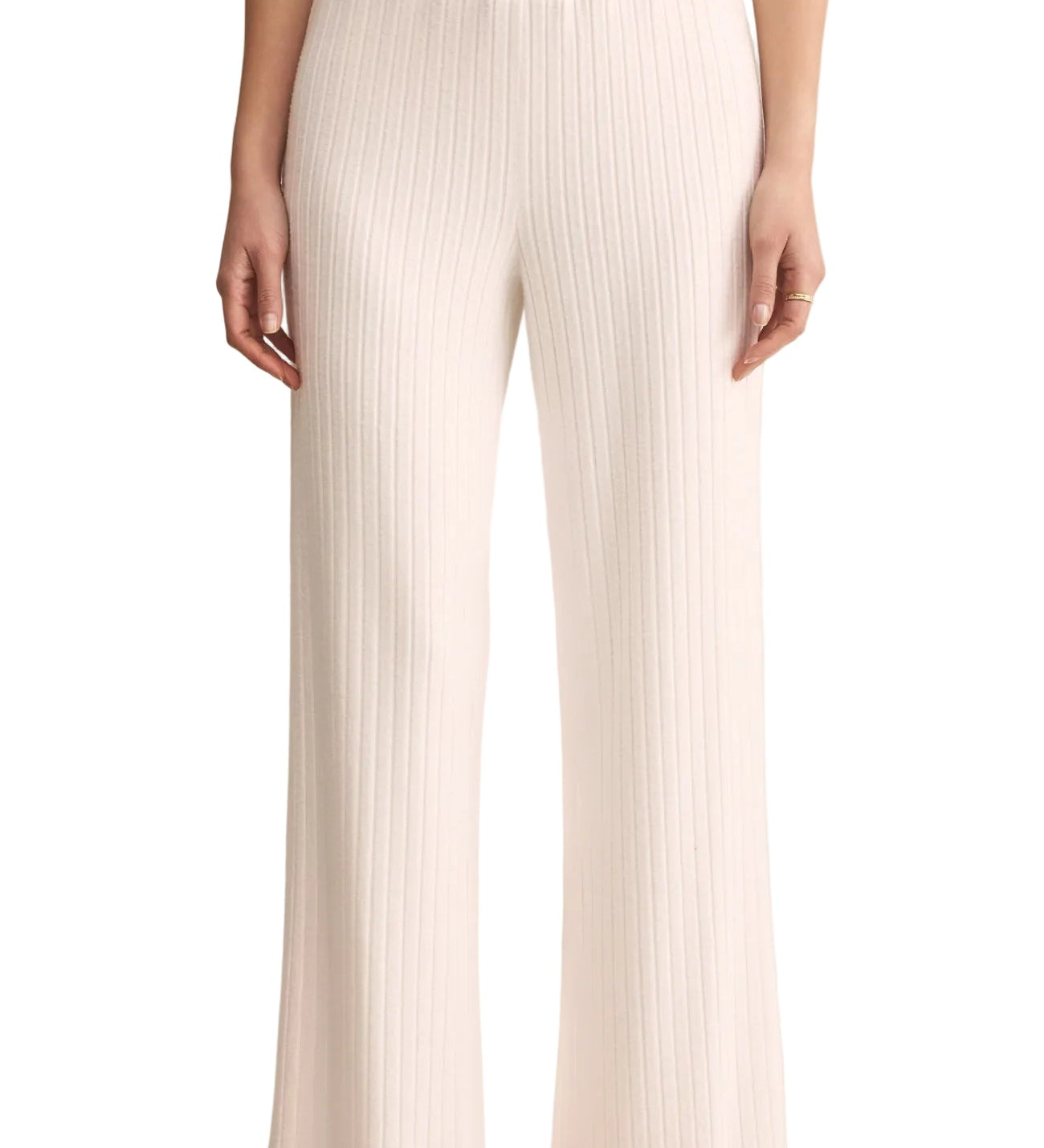 Megan | Παντελόνι Dawn από Μεταξένιο Ριμπ Ύφασμα με Σούρες (Dawn Smocked Silky Rib Pant)