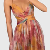 Λαμπρινή - Μακρύ Φλοράλ Φόρεμα για Μια Αβίαστη Κομψότητα