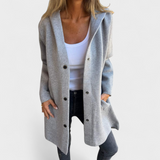 Άννα – Αστική Ζακέτα με Κουκούλα