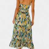 Φιόνα Μίντι Φόρεμα με Ζωντανό Μοτίβο