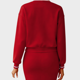 Sabrina | Φούτερ με γιακά με ασπρόμαυρο σχέδιο