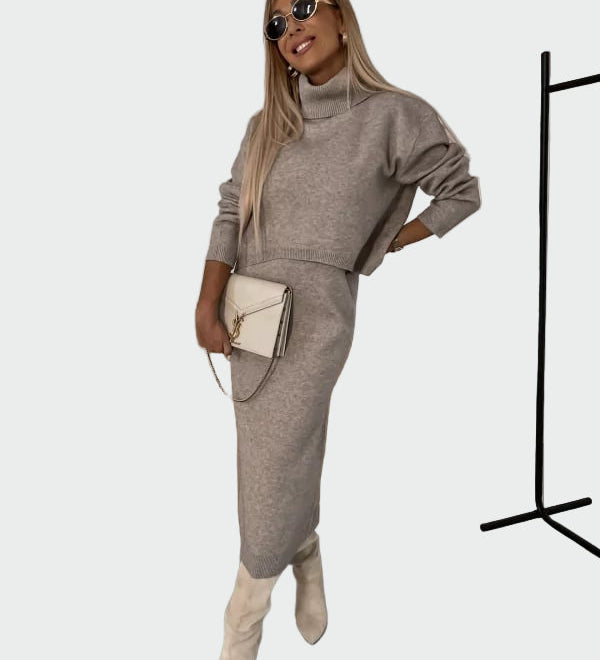 Σετ Φόρεμα και Ζιβάγκο Πουλόβερ