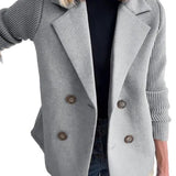 Amora - Κομψό Σακάκι με Πλεκτά Μανίκια (Elegant Knit-Sleeve Blazer)