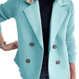 Amora - Κομψό Σακάκι με Πλεκτά Μανίκια (Elegant Knit-Sleeve Blazer)