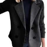 Amora - Κομψό Σακάκι με Πλεκτά Μανίκια (Elegant Knit-Sleeve Blazer)