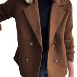 Amora - Κομψό Σακάκι με Πλεκτά Μανίκια (Elegant Knit-Sleeve Blazer)