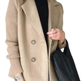 Amora - Κομψό Σακάκι με Πλεκτά Μανίκια (Elegant Knit-Sleeve Blazer)