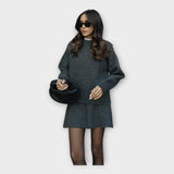 Σετ Πλεκτής Μπλούζας και Φούστας με Μοντέρνα Γραμμή