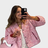 Maribel | Λουλουδένιο Κουβερτωμένο Μπουφάν