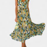 Φιόνα Μίντι Φόρεμα με Ζωντανό Μοτίβο