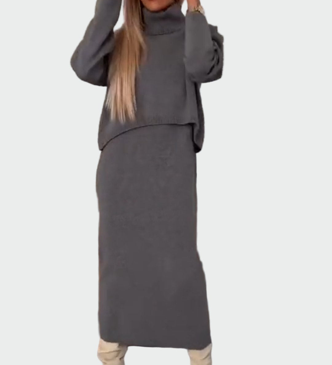 Σετ Φόρεμα και Ζιβάγκο Πουλόβερ