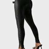 Celene | Δερμάτινο Παντελόνι με Στάμπες