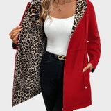 Dionissia | Αναστρέψιμο Μπουφάν με Καπέλο και Λεοπάρ Πατρόν