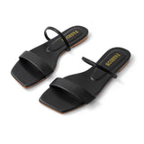 Βασικά Flat σανδάλια με τετράγωνη μύτη