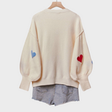 Erza | Χαρούμενες Καρδιές Πλεκτό Πουλόβερ