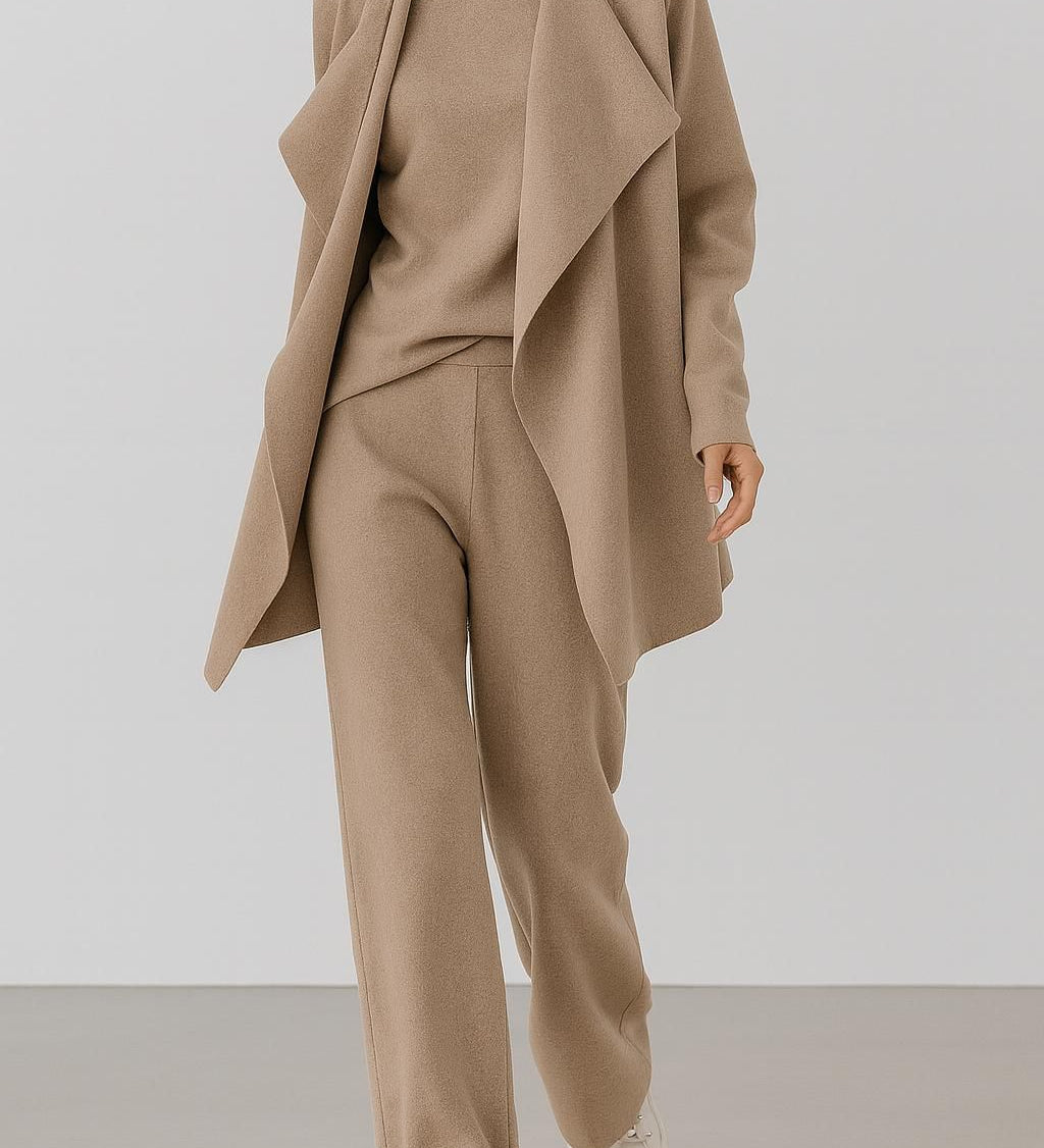 Melina | Σύνολο Καρντιγκάν, Πλεκτό & Παντελόνι "ΠΑΡΙΣΙ"