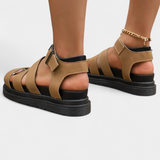 Renee Σανδάλια Πλατφόρμας με Πολλαπλές Λουράδες και Κλείσιμο με Πόρπη