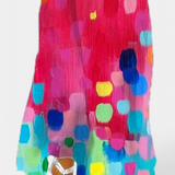Enna Πολύχρωμο Αμάνικο Φόρεμα με Λαιμόκοψη V