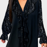 Fatima | Μπλούζες με Ρίγες σε Στερεό Χρώμα