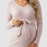 Gloria - Ριχτό Μητρότητας Τοπ με Δέσιμο στη Μέση (Tie-Waist Ribbed Maternity Top)  ---  **Θα θέλατε να μεταφράσω και την περιγραφή του προϊόντος ή να προσθέσω λέξεις-κλειδιά για SEO;**
